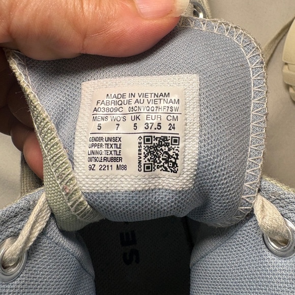 Converse Chuck Taylor 2.0 Lugged Sole Sneakers Summit Sage Ocean Retreat Size 7 - Picture 8 of 12